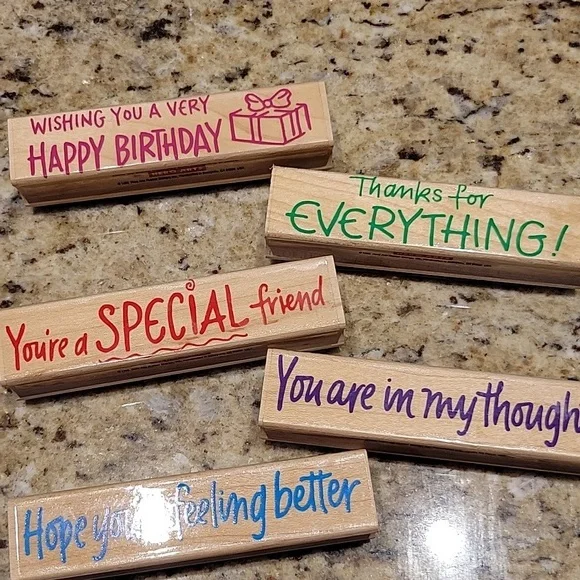 1995 Hero Arts Stamp Phrases - Picture 1 of 3